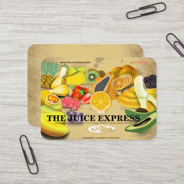 Nutritionist Health Coach Frucht Business Card  Visitenkarte (Vorderseite/Rückseite Beispiel)