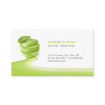 Nutritionist Healthy Eating Diet business card