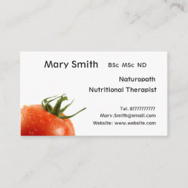 Nutritionist / Nutritional Therapist / Naturopath Visitenkarte