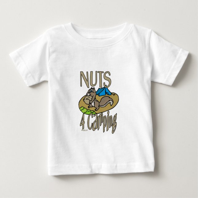 Nuts 4 Camping Baby T-shirt (Vorderseite)