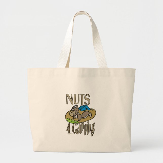Nuts 4 Camping Jumbo Stoffbeutel (Vorne)