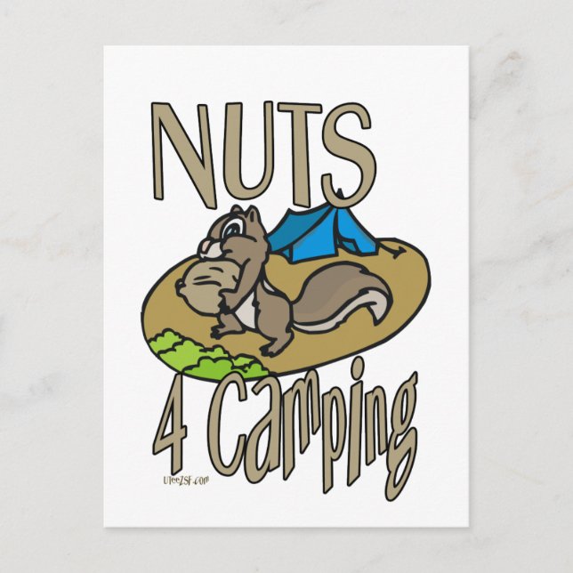 Nuts 4 Camping Postkarte (Vorderseite)
