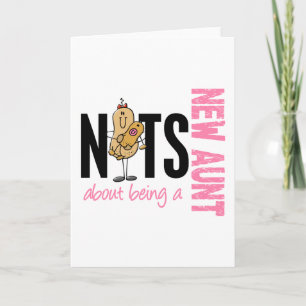 Nuts About Being A New Aunt 1 Pink Karte
