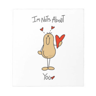 Nuts About You T-Shirts und Geschenke Notizblock