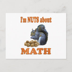 Nuts über Mathe Postkarte