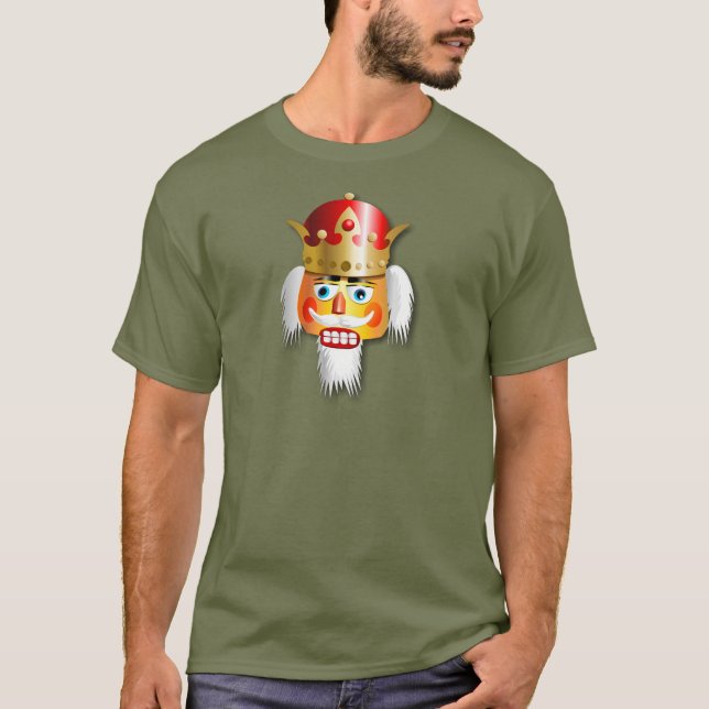 Nutty Nutcracker King Cartoon T-Shirt (Vorderseite)
