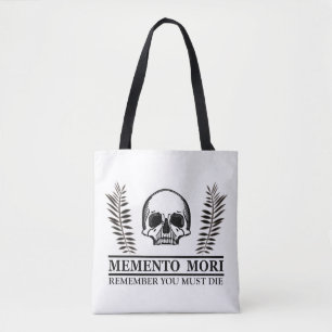 Nutze den Tag Memento Mori Totenkopf Tasche