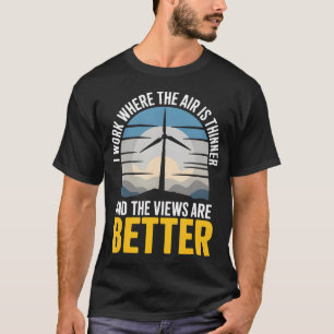 Nutzen des Windes und meiner Geduld Windtechniker T-Shirt
