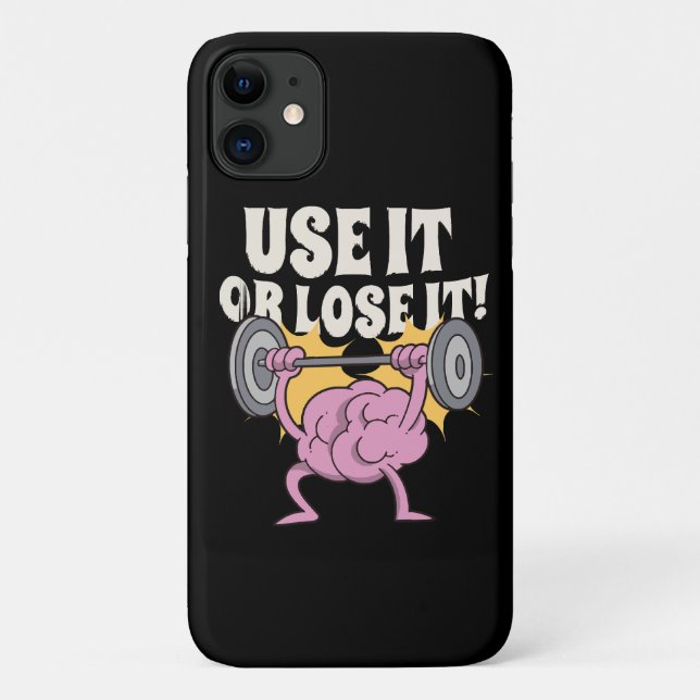 Nutzen und trainieren Sie Ihr Gehirn Case-Mate iPhone Hülle (Rückseite)