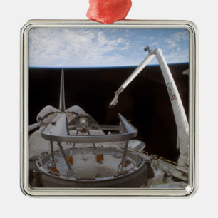 Nutzlastenbucht 2 der Raumfähre-Entdeckung Silbernes Ornament