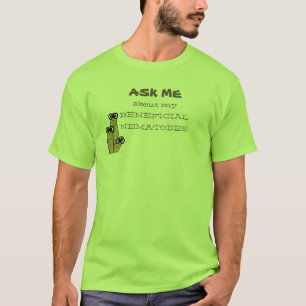 Nützlicher Fadenwurm-Garten-Spaß-helle Farben T-Shirt