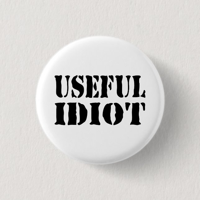 NÜTZLICHES IDIOT BUTTON (Vorderseite)
