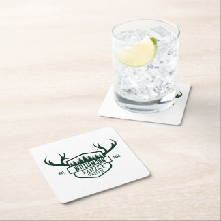 Nutzwaldkabine Rechteckiger Pappuntersetzer