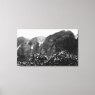 Nuuanu Tal, Hawaii - Aussicht auf Herbst Leinwanddruck