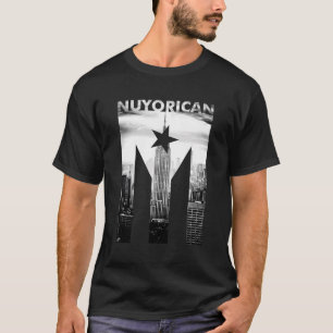 Nuyorikanische Flagge von Puerto Rico Print T-Shirt
