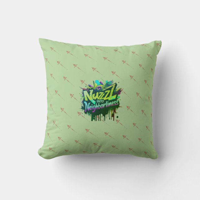 Nuzzle in Nachbarschaftswirbelkissen Kissen (Vorderseite)