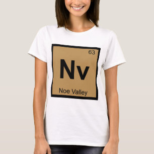 Nv - Noe Valley San Francisco Chemie-Symbol T-Shirt