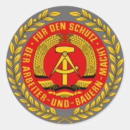 NVA WAPPEN RUNDER AUFKLEBER