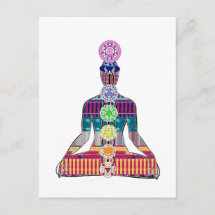 NVN723 Chakra Yoga Meditation Meister Praktik GESC Postkarte