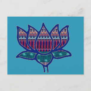 NVN724 Lotusblume Reine spirituelle Yoga-Meditatio Postkarte