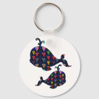 NVN85 WALE Fisch aquatic aquarium Navin JOSHI art Schlüsselanhänger