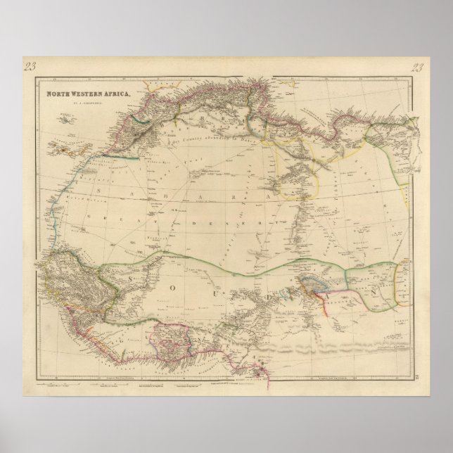 NW Afrika Poster (Vorne)