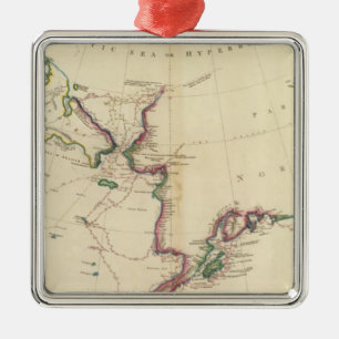 NW Amerika, NE Asien Silbernes Ornament