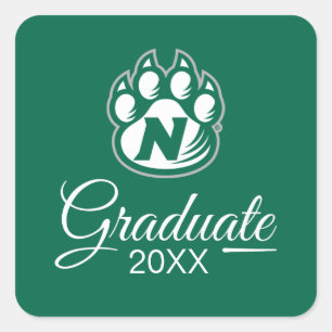 NW Missouri Staat Graduate Quadratischer Aufkleber