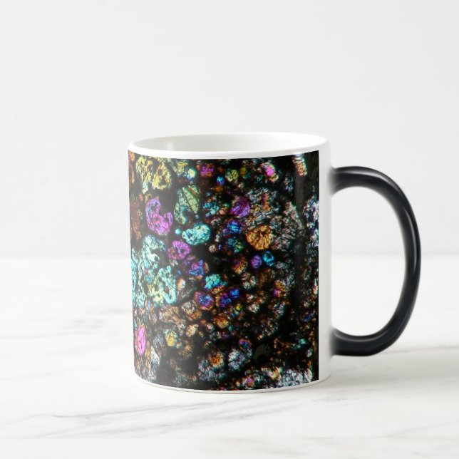 NWA Meteorit-dünne Abschnitt-Kaffeetasse 02 Verwandlungstasse (Rechts)