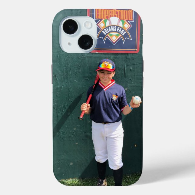 NY Baseball Player Foto Case-Mate iPhone Hülle (Rückseite)