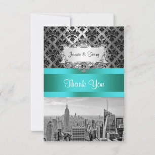 NY City Skyline BW B3 Damask F2 - Merci