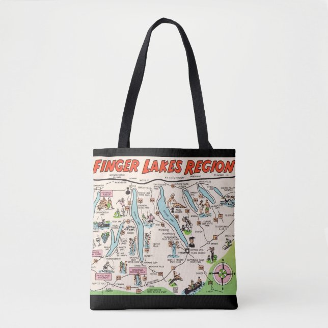 NY Finger Lakes Shoulder Sac fourre-tout (Devant)