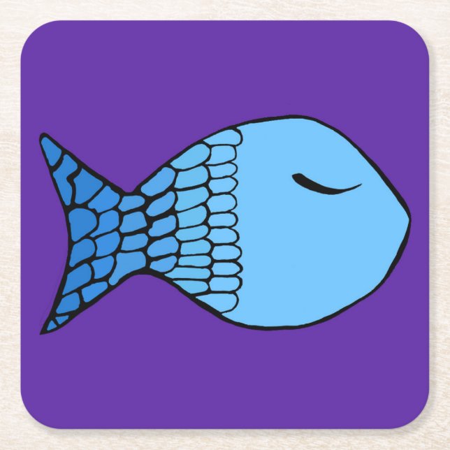 NY Fish Design Untersetzer (Vorderseite)