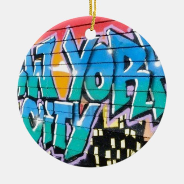 ny Graffiti Keramikornament (Vorne)