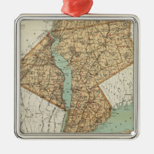 NY, Kings, Queens, Richmond, Rockland Ornament Aus Metall