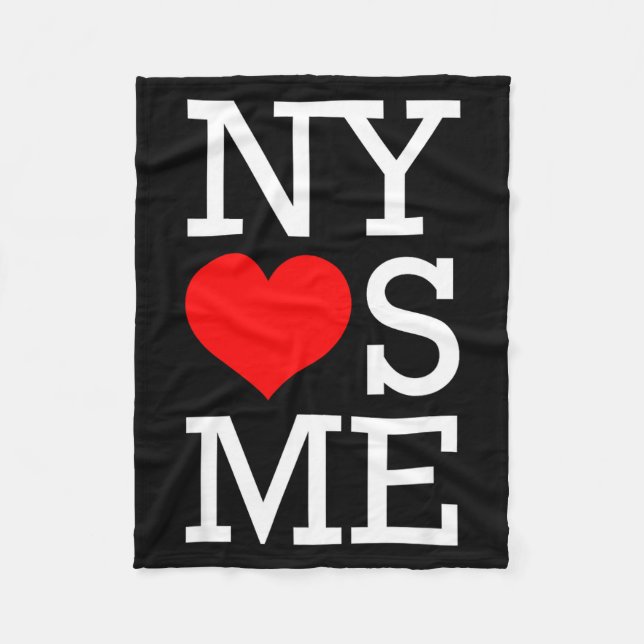 Ny Loves Me Funny I Heart New York  Fleecedecke (Vorderseite)
