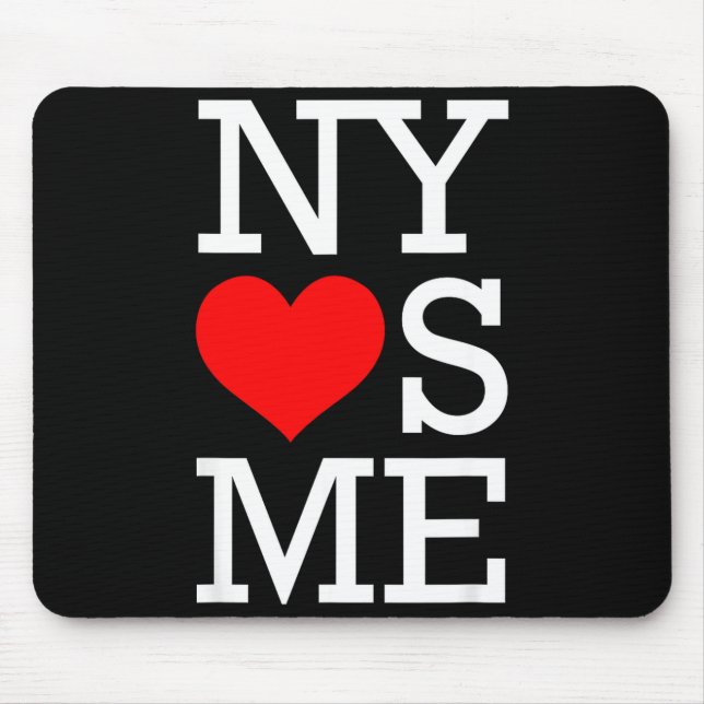 Ny Loves Me Funny I Heart New York  Mousepad (Vorne)