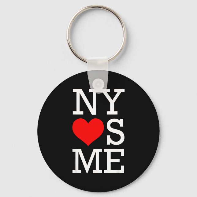 Ny Loves Me Funny I Heart New York  Schlüsselanhänger (Vorderseite)