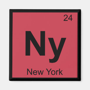 Ny - New- Yorkchemie-Periodensystem-Symbol-Stadt Magnet