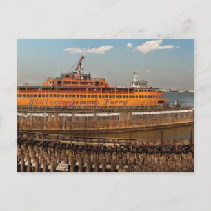 NY, NY - Die Staten Island-Fähre Postkarte
