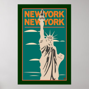 NY, NY Freiheit-Plakat Poster