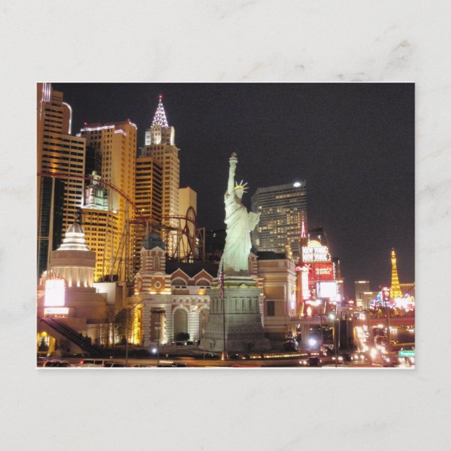 NY, NY - Vegas Postkarte (Vorderseite)