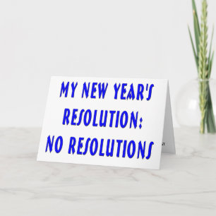 NY Resolutions - Gutes Neues Jahr Feiertagskarte