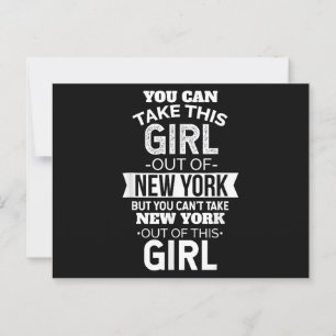 NY, Sie können dieses Mädchen aus New York Souveni Postkarte