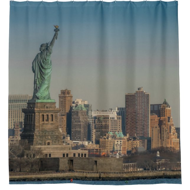 NY Skyline Duschvorhang (Vorderseite)
