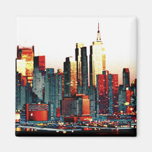 NY Skyline Magnet