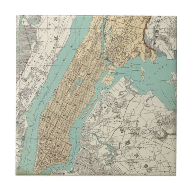 NY Stadt, Brooklyn Fliese (Vorderseite)