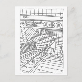 NY Subway Postkarte
