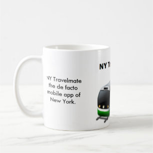 NY Travelmate tasse blanche classique de 11 onces