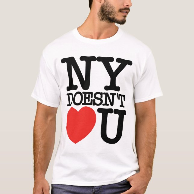 NY tut nicht Herz (Liebe) U T-Shirt (Vorderseite)